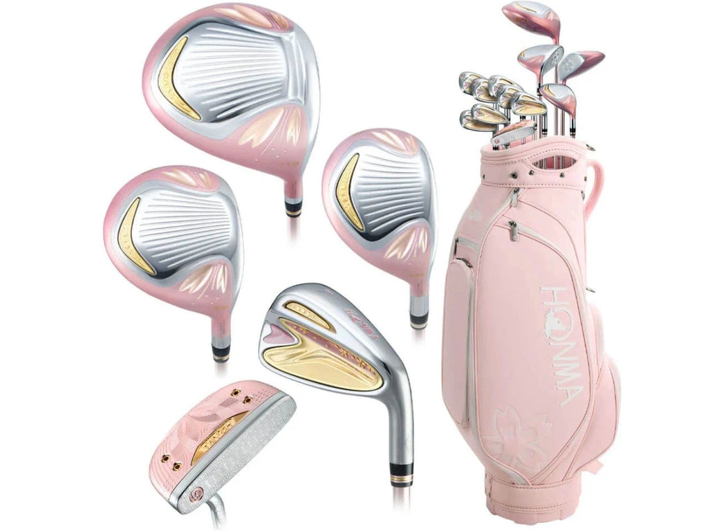 Bộ gậy chơi golf Honma Sakura D2 Pink Fullset Lady Golf Club (12 gậy + 2 túi)