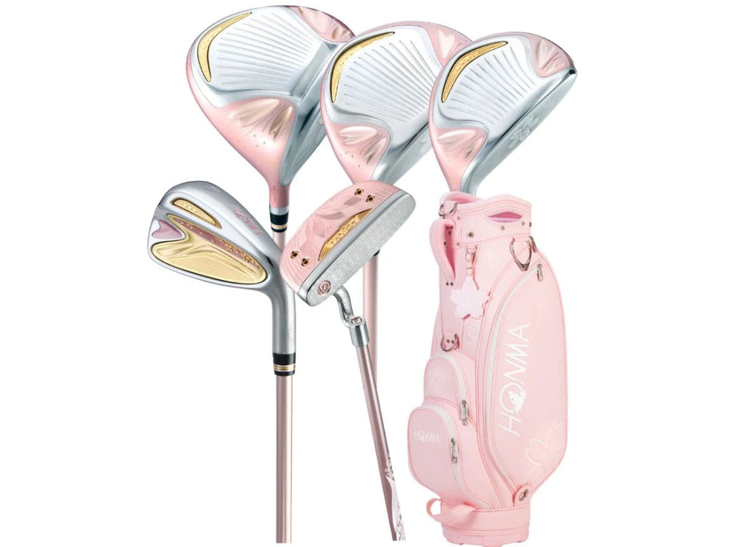 Bộ gậy chơi golf Honma Sakura D2 Pink Fullset Lady Golf Club (12 gậy + 2 túi)