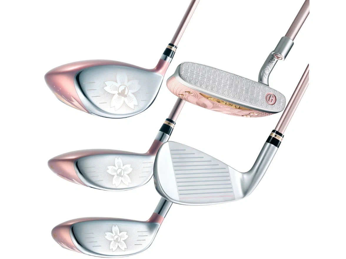 Bộ gậy chơi golf Honma Sakura D2 Pink Fullset Lady Golf Club (12 gậy + 2 túi)